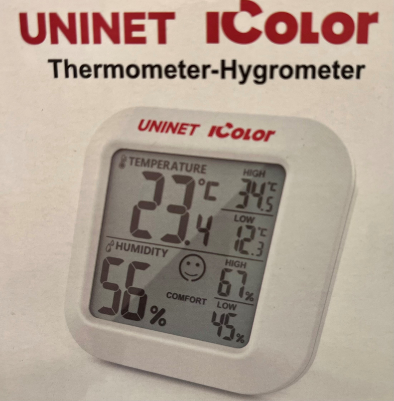 Digital Indoor Thermometer and Hygrometer with Temperature