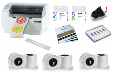 Uninet iColor 250 I Print & Cut Label and Sticker Maker Base Bundle